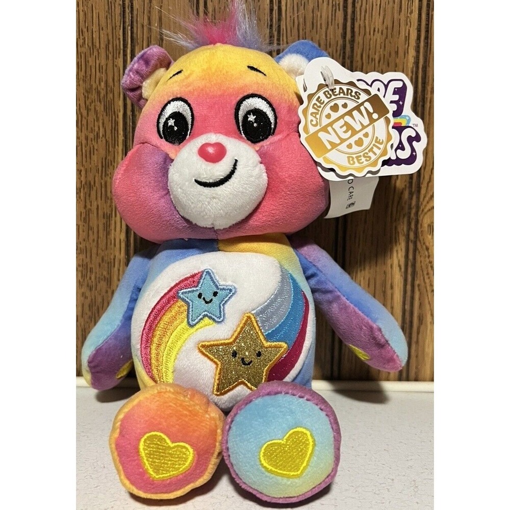 Care Bear Glitter Belly Collectible Valentine's Day Special‎ Plush Tags 9.5 Tall
